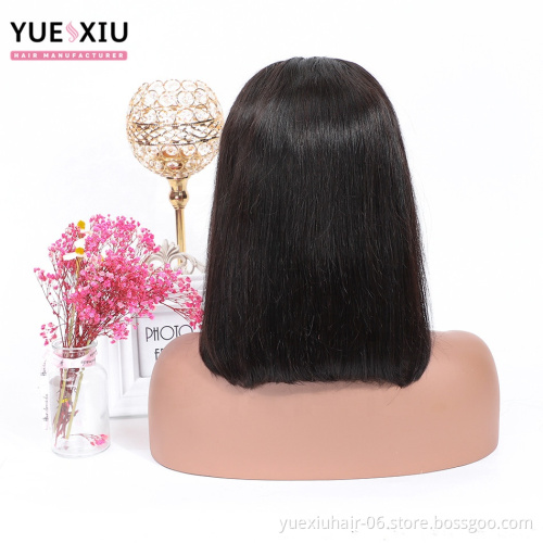 Wholesale Short Bob Cut Lace Front Wig 100% Virgin Human Hair Lace Wig 8 10 12 14 Inch